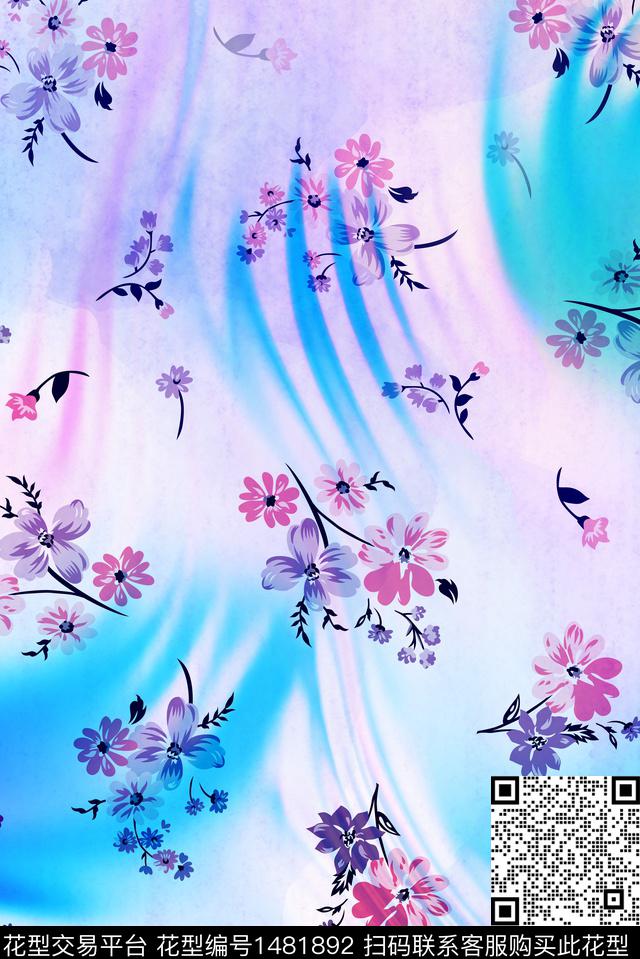 定位花数码华亿平台民族风数码印花华亿平台下载（图片编号: 1481892） - 瓦栏（Walan）