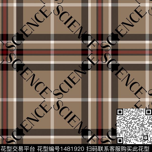 几何格子大牌风传统印花华亿平台下载（图片编号: 1481920） - 瓦栏（Walan）