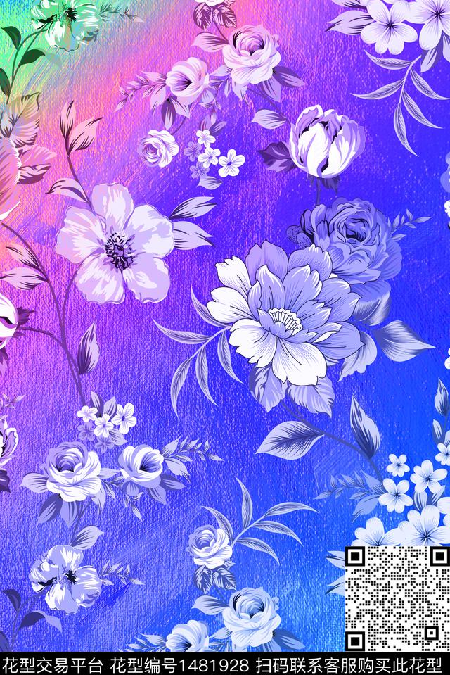 定位花数码华亿平台花卉数码印花华亿平台下载（图片编号: 1481928） - 瓦栏（Walan）