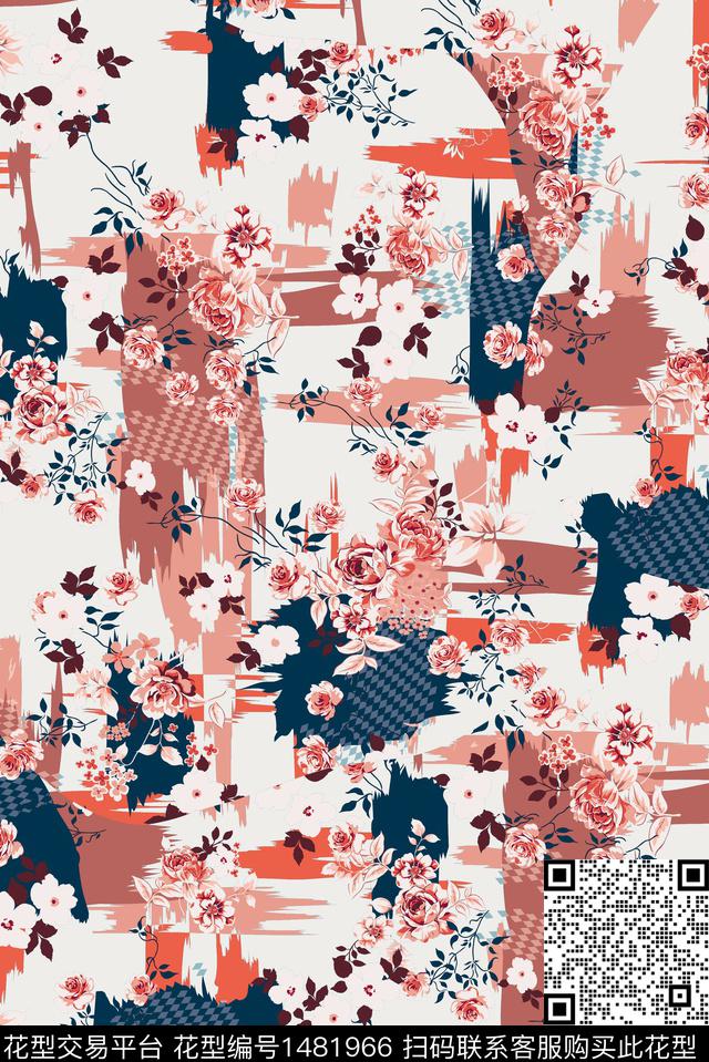 文艺女装民族风数码印花华亿平台下载（图片编号: 1481966） - 瓦栏（Walan）