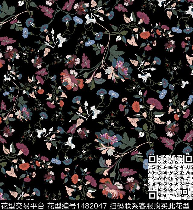 女装小碎花审数码印花华亿平台下载（图片编号: 1482047） - 瓦栏（Walan）