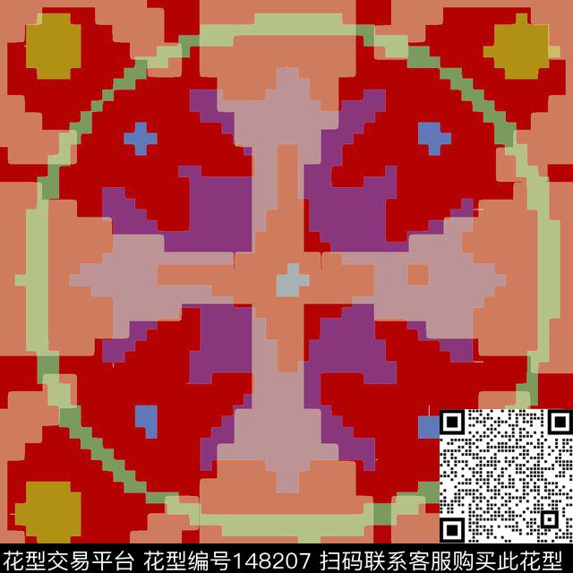 传统印花华亿平台下载（图片编号: 148207） - 瓦栏（Walan）