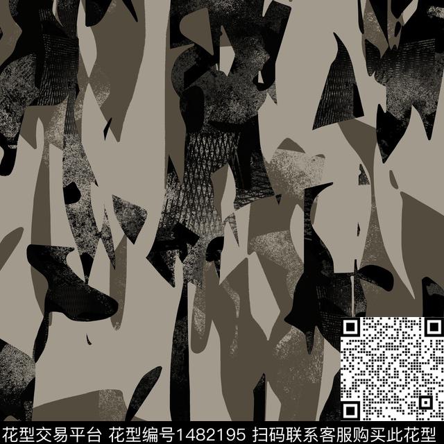 几何纸印花抽象男装传统印花华亿平台下载（图片编号: 1482195） - 瓦栏（Walan）