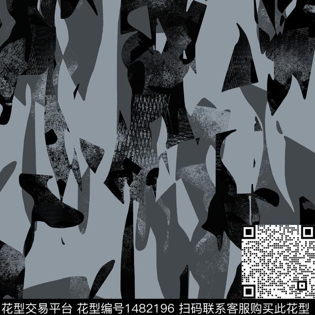 几何纸印花抽象男装传统印花华亿平台下载（图片编号: 1482196） - 瓦栏（Walan）