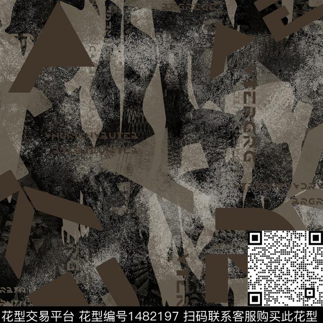 几何趋势华亿平台纸印花传统印花华亿平台下载（图片编号: 1482197） - 瓦栏（Walan）