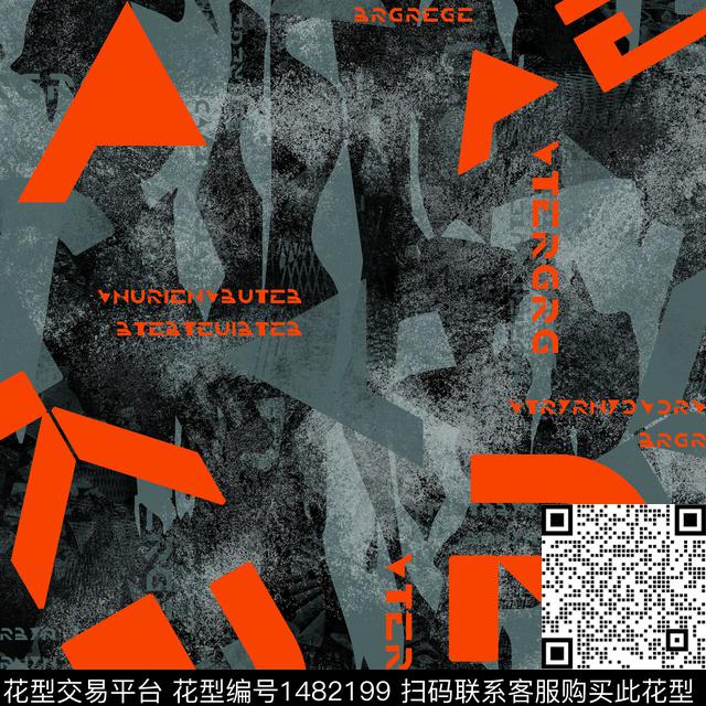 几何趋势华亿平台纸印花传统印花华亿平台下载（图片编号: 1482199） - 瓦栏（Walan）