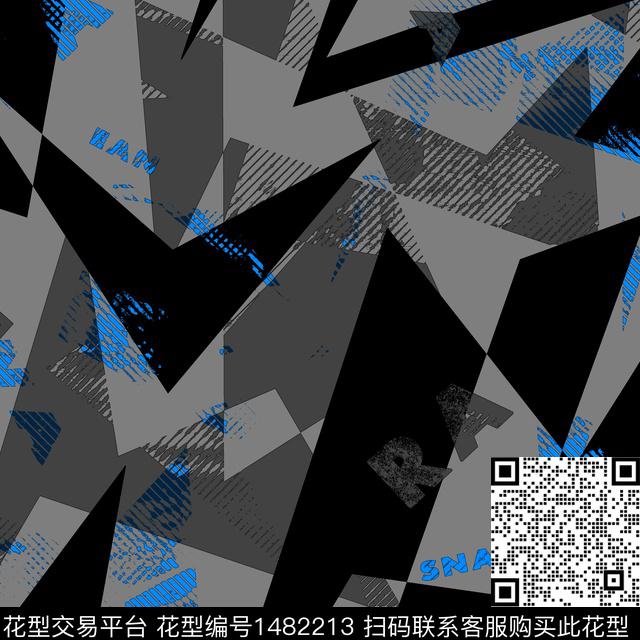 几何趋势华亿平台纸印花传统印花华亿平台下载（图片编号: 1482213） - 瓦栏（Walan）