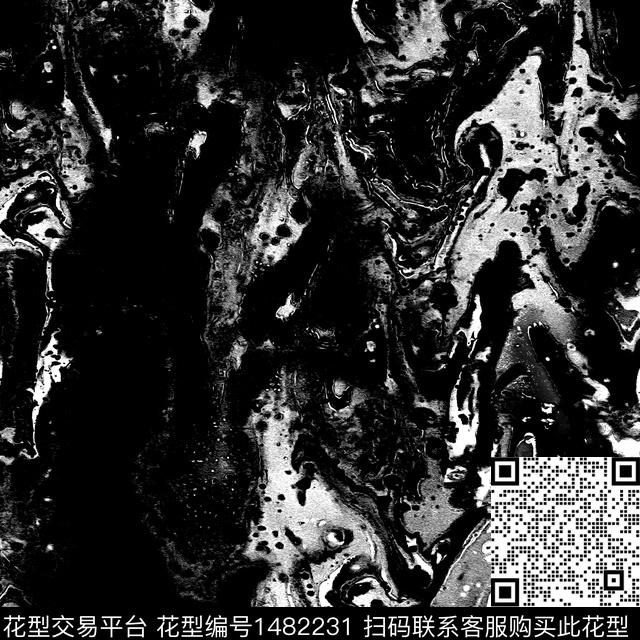 趋势华亿平台纸印花抽象男装传统印花华亿平台下载（图片编号: 1482231） - 瓦栏（Walan）