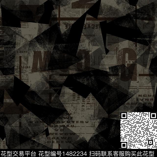 几何趋势华亿平台纸印花传统印花华亿平台下载（图片编号: 1482234） - 瓦栏（Walan）