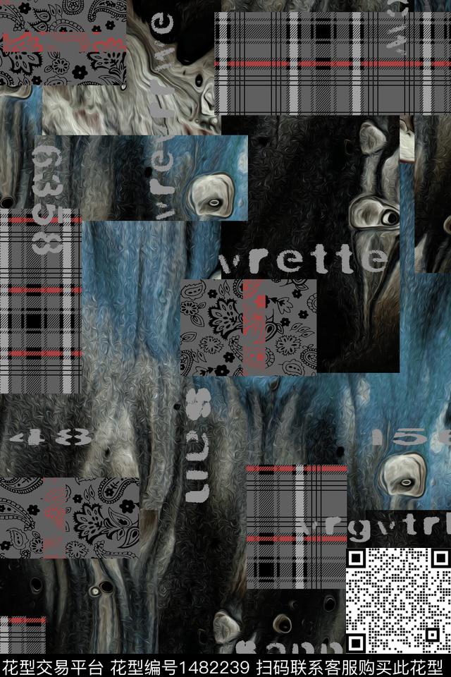 几何格子趋势华亿平台传统印花华亿平台下载（图片编号: 1482239） - 瓦栏（Walan）