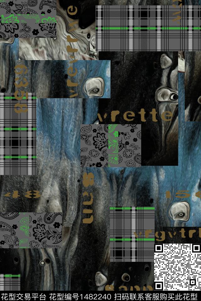 几何格子趋势华亿平台传统印花华亿平台下载（图片编号: 1482240） - 瓦栏（Walan）