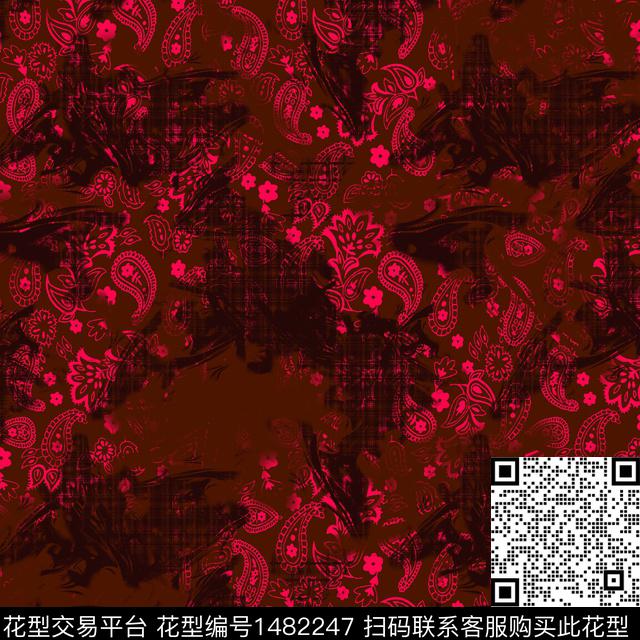 趋势华亿平台纸印花民族风传统印花华亿平台下载（图片编号: 1482247） - 瓦栏（Walan）