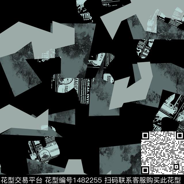 几何趋势华亿平台纸印花传统印花华亿平台下载（图片编号: 1482255） - 瓦栏（Walan）