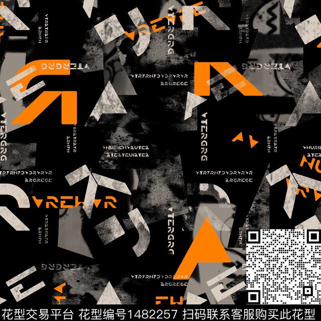 几何字母趋势华亿平台传统印花华亿平台下载（图片编号: 1482257） - 瓦栏（Walan）