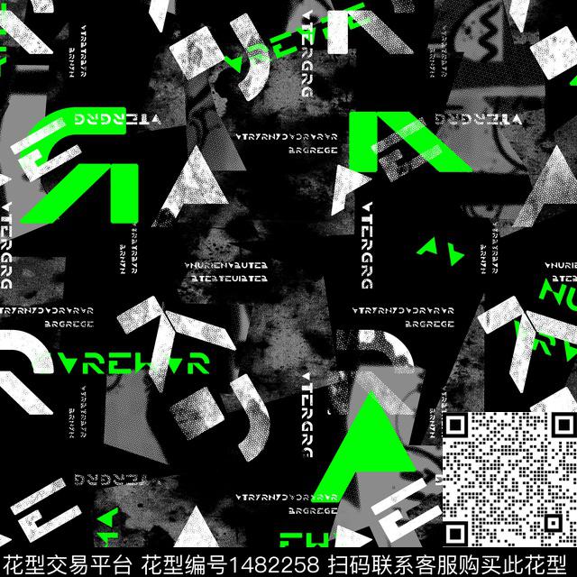 几何字母趋势华亿平台传统印花华亿平台下载（图片编号: 1482258） - 瓦栏（Walan）