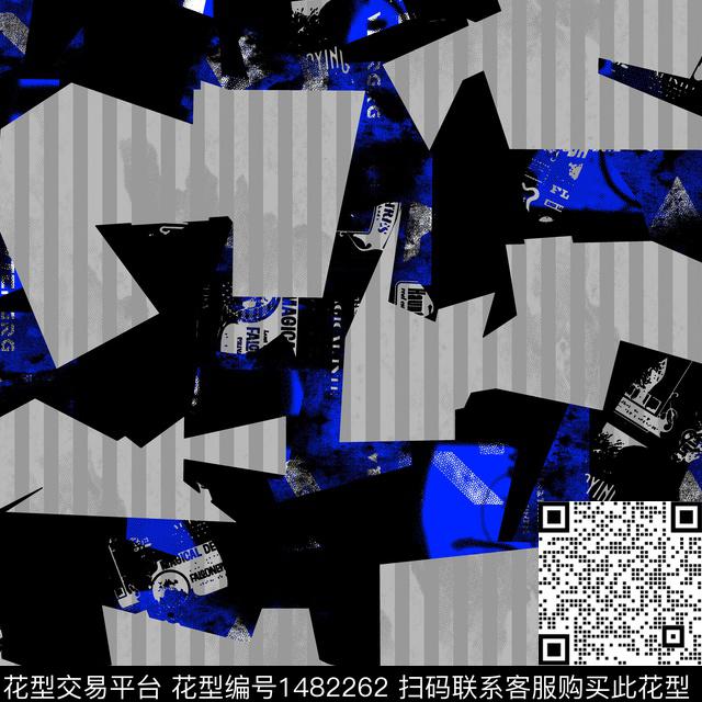 几何趋势华亿平台纸印花传统印花华亿平台下载（图片编号: 1482262） - 瓦栏（Walan）