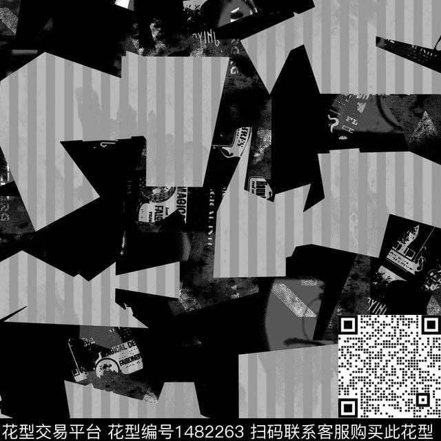 几何趋势华亿平台纸印花传统印花华亿平台下载（图片编号: 1482263） - 瓦栏（Walan）