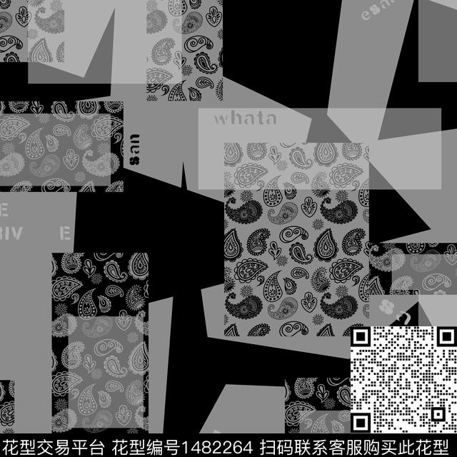 几何趋势华亿平台纸印花传统印花华亿平台下载（图片编号: 1482264） - 瓦栏（Walan）