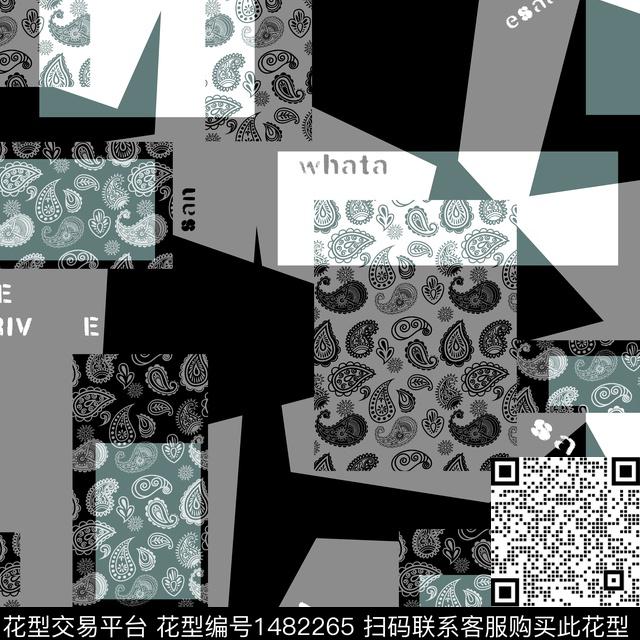 几何趋势华亿平台纸印花传统印花华亿平台下载（图片编号: 1482265） - 瓦栏（Walan）