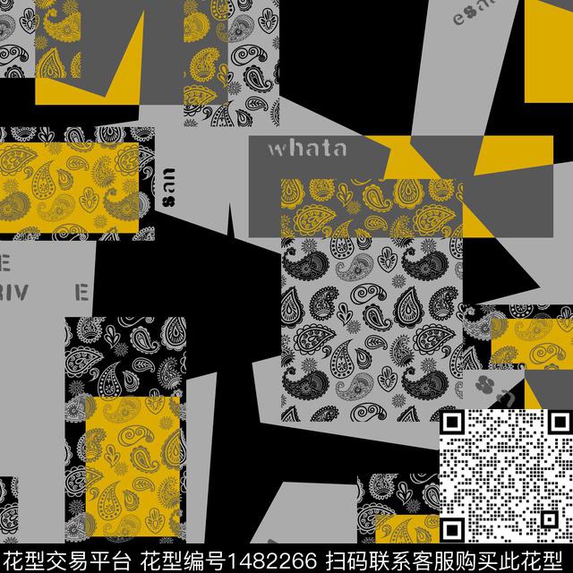 几何趋势华亿平台纸印花传统印花华亿平台下载（图片编号: 1482266） - 瓦栏（Walan）