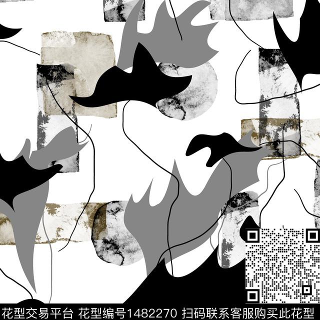 几何趋势华亿平台纸印花传统印花华亿平台下载（图片编号: 1482270） - 瓦栏（Walan）