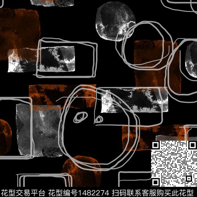 几何趋势华亿平台纸印花传统印花华亿平台下载（图片编号: 1482274） - 瓦栏（Walan）