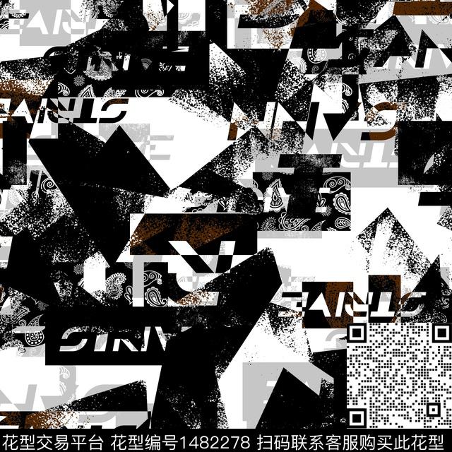 几何趋势华亿平台纸印花传统印花华亿平台下载（图片编号: 1482278） - 瓦栏（Walan）