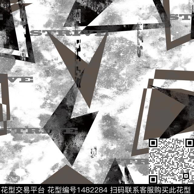 几何趋势华亿平台纸印花传统印花华亿平台下载（图片编号: 1482284） - 瓦栏（Walan）