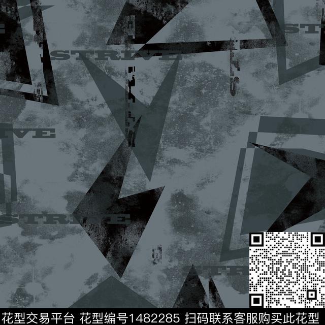 几何趋势华亿平台纸印花传统印花华亿平台下载（图片编号: 1482285） - 瓦栏（Walan）