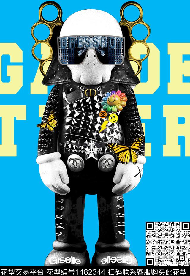 玩具嘻哈日韩数码印花华亿平台下载（图片编号: 1482344） - 瓦栏（Walan）