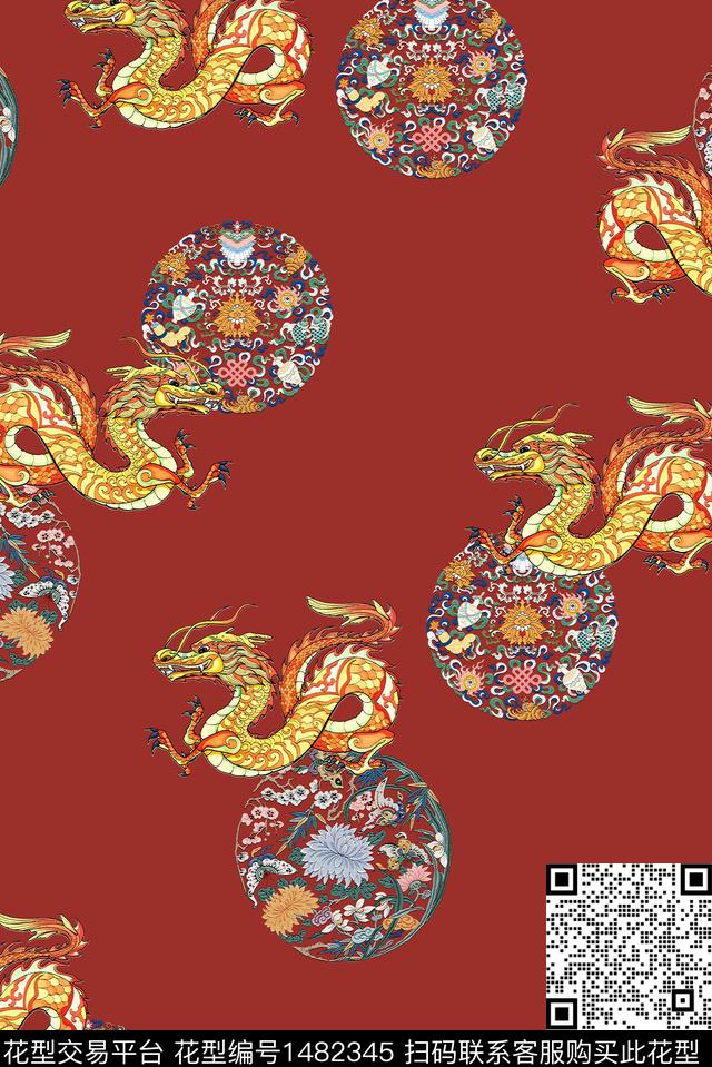 女装花卉香云纱数码印花华亿平台下载（图片编号: 1482345） - 瓦栏（Walan）