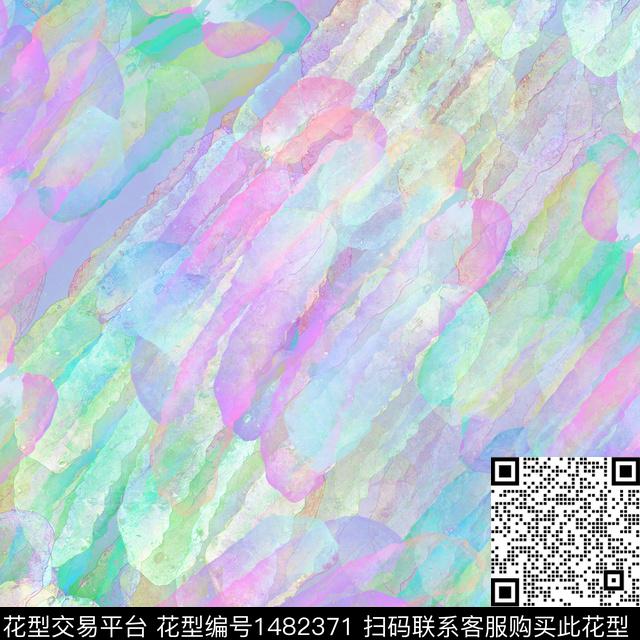 肌理笔触大牌风数码印花华亿平台下载（图片编号: 1482371） - 瓦栏（Walan）