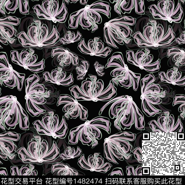 花卉手绘小碎花数码印花华亿平台下载（图片编号: 1482474） - 瓦栏（Walan）