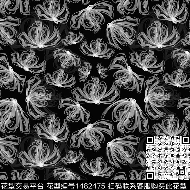 花卉手绘小碎花数码印花华亿平台下载（图片编号: 1482475） - 瓦栏（Walan）