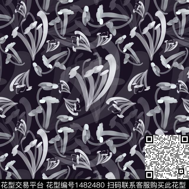 大牌风抽象手绘数码印花华亿平台下载（图片编号: 1482480） - 瓦栏（Walan）