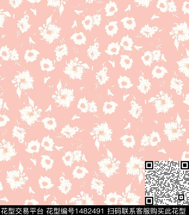 彩底花卉豹纹年轻女性数码印花华亿平台下载（图片编号: 1482491） - 瓦栏（Walan）