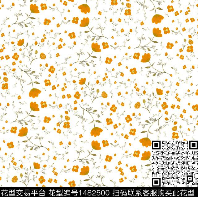 彩底花卉豹纹年轻女性数码印花华亿平台下载（图片编号: 1482500） - 瓦栏（Walan）