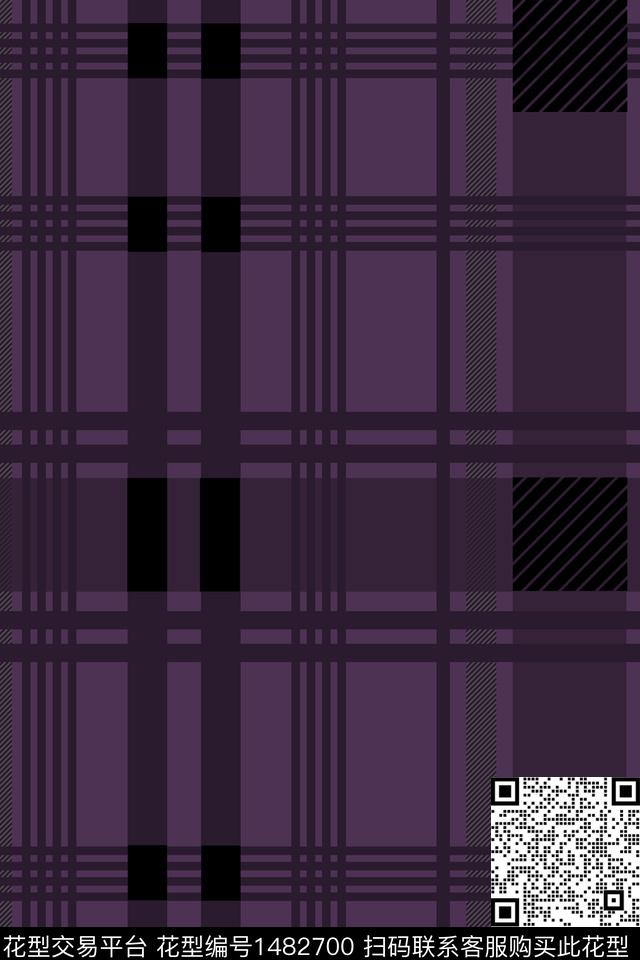 格子男装休闲传统印花华亿平台下载（图片编号: 1482700） - 瓦栏（Walan）