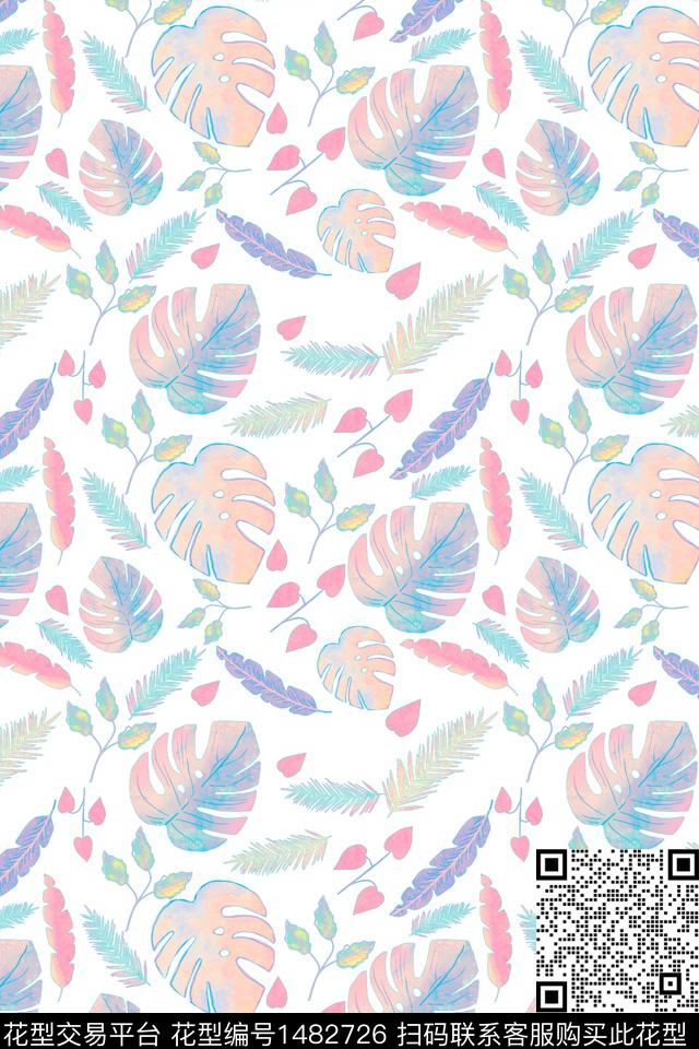 花卉大牌风小碎花数码印花华亿平台下载（图片编号: 1482726） - 瓦栏（Walan）