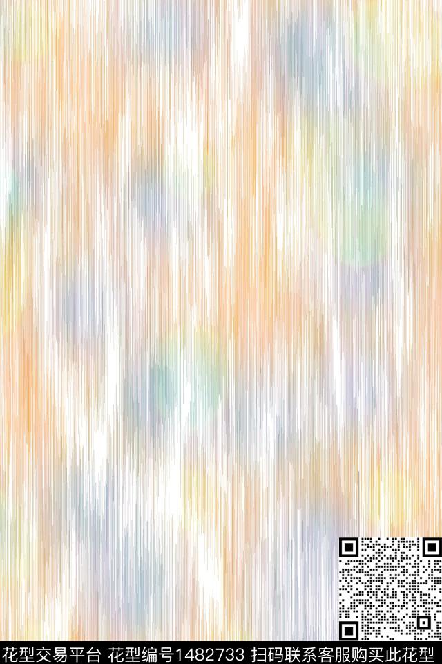 炫彩水彩肌理数码印花华亿平台下载（图片编号: 1482733） - 瓦栏（Walan）