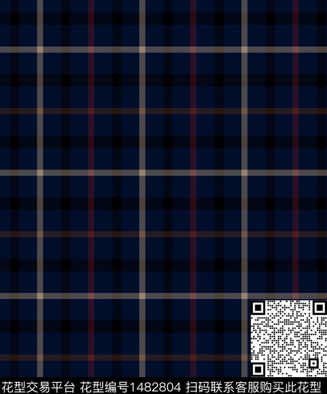 格子几何大牌风传统印花华亿平台下载（图片编号: 1482804） - 瓦栏（Walan）