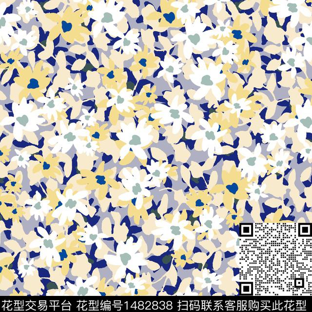 女装花卉小碎花数码印花华亿平台下载（图片编号: 1482838） - 瓦栏（Walan）