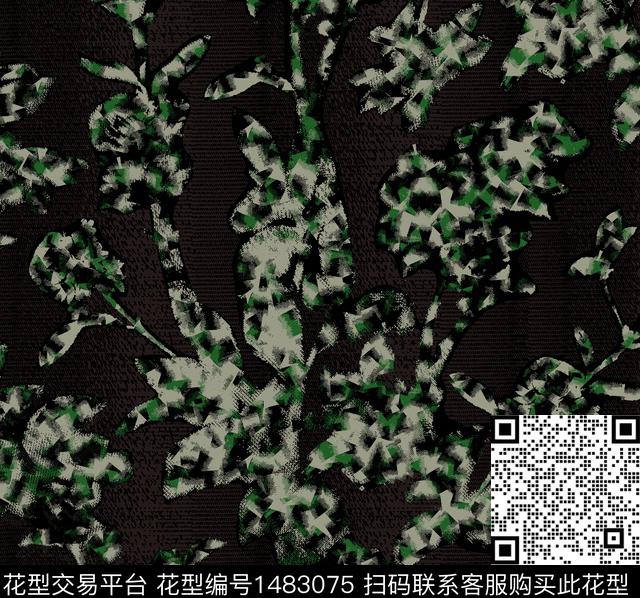 花卉迷彩小碎花传统印花华亿平台下载（图片编号: 1483075） - 瓦栏（Walan）