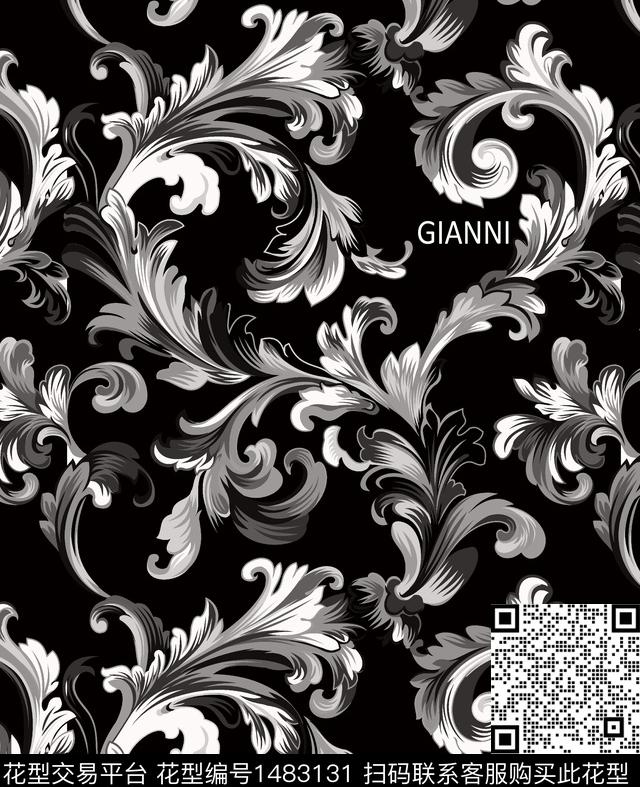 字母几何民族风数码印花华亿平台下载（图片编号: 1483131） - 瓦栏（Walan）