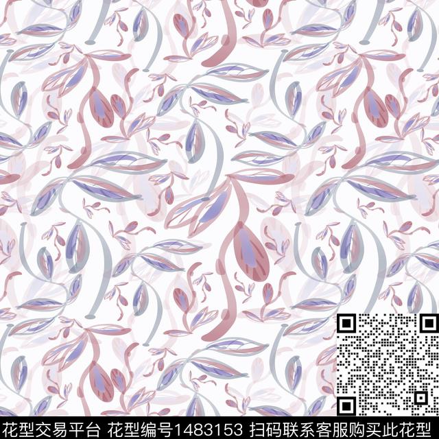 花卉手绘小碎花数码印花华亿平台下载（图片编号: 1483153） - 瓦栏（Walan）