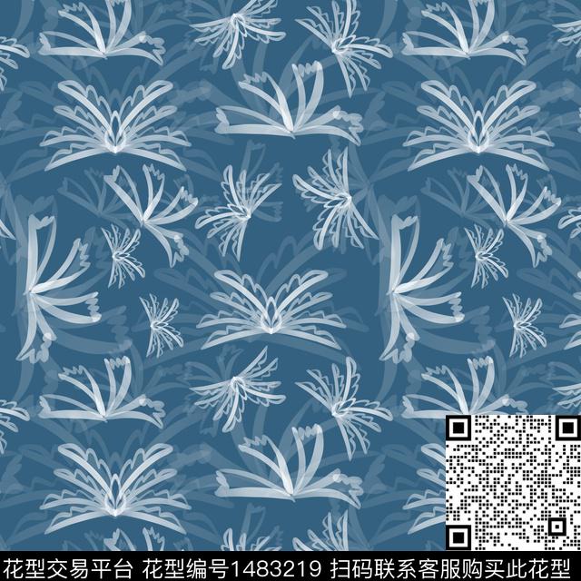 花卉手绘小碎花数码印花华亿平台下载（图片编号: 1483219） - 瓦栏（Walan）