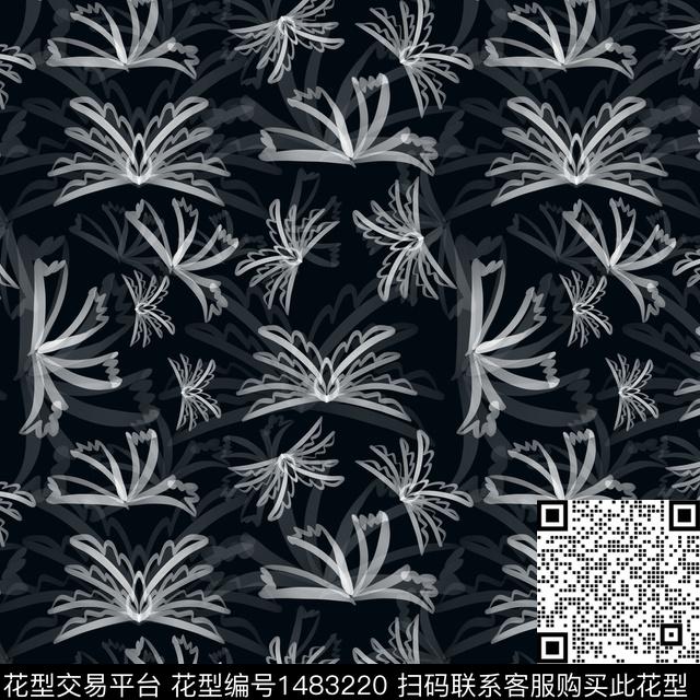 花卉手绘小碎花数码印花华亿平台下载（图片编号: 1483220） - 瓦栏（Walan）