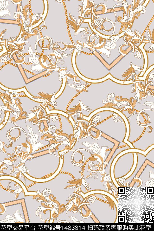 女装民族风大牌风数码印花华亿平台下载（图片编号: 1483314） - 瓦栏（Walan）