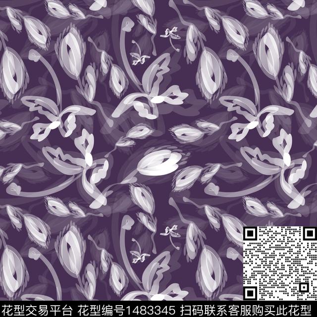 花卉手绘小碎花数码印花华亿平台下载（图片编号: 1483345） - 瓦栏（Walan）