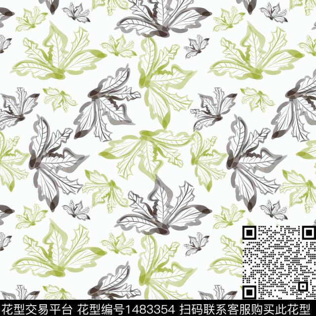 花卉手绘小碎花传统印花华亿平台下载（图片编号: 1483354） - 瓦栏（Walan）